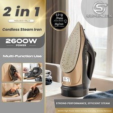 SUPERLEX Corded/Cordless Iron Dry, Spray, Steam Burst, Variable Steam Control UK