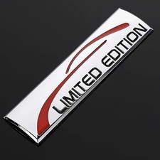 1 Pc 3D Limited Edition Silver Car Logo Badge Metal Auto Sticker SMD 20
