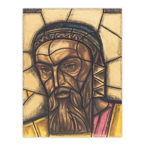 Luke stained glass design - stained,