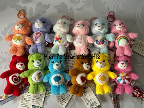 Bnwt plush care bears - care, keyring