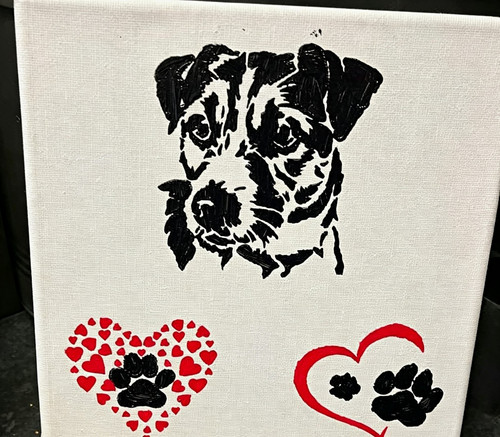 Hand painted canvas painting - canvas,