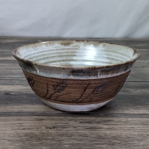 Brown studio art pottery - brown,