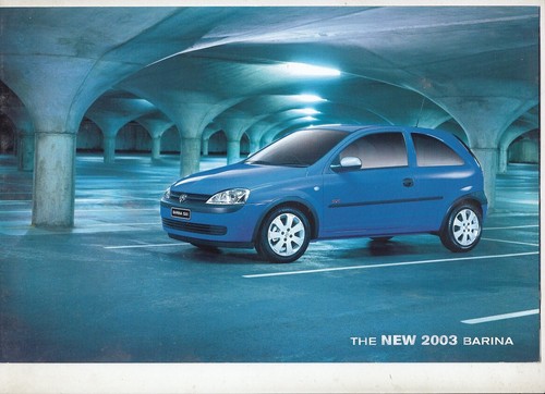 2003 holden barina - barina, 4p