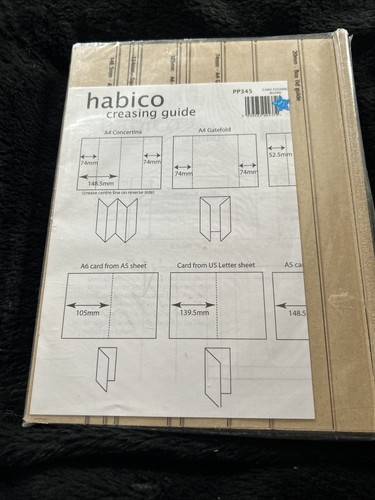 Habico creasing guide card - guide,