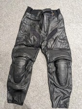 IXS Motorcycle Leather Trousers Black 32