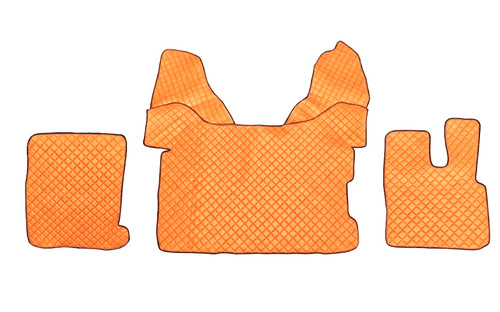 Orange eco leather - orange,