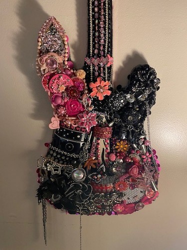 Funky guitar wall art - funky, art-