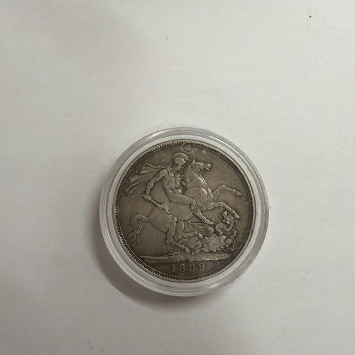 1889 victorian silver crown - 1889,