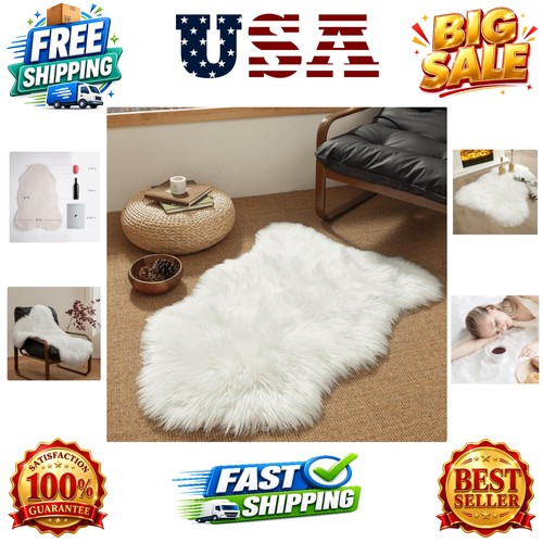 Ashler faux fur rug fluffy - faux,
