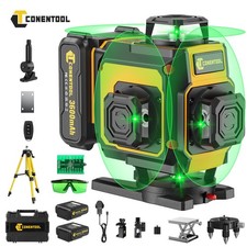 16-Line Laser Level Self Leveling 4D 360° Cross Measure Tool Kit with Tripod New