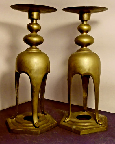 Pair japanese brass - pair,