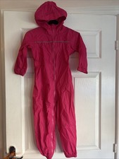 Girls Pink Regatta Puddle Suit