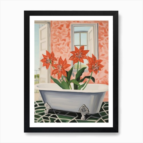 Bathtube full amaryllis - of,
