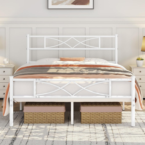 Stylish 4ft6 double metal bed - 4ft6,