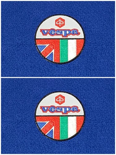 Two vespa scooter - two, patches