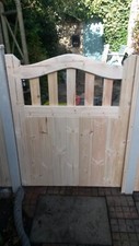 Wooden Garden Gate Curved Top