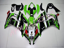 Green Black White Red ABS Injection Mold Fairing Kit for Ninja ZX10R 2016-18