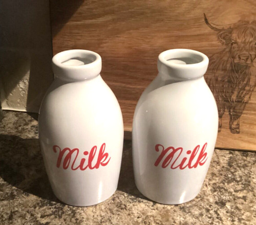 Vintage pair ceramic - vintage, milk