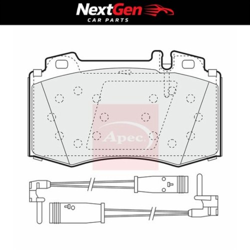 Front brake pads - brake, apec