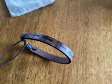 Handcrafted Leather Unisex Bracelet with Cross Design