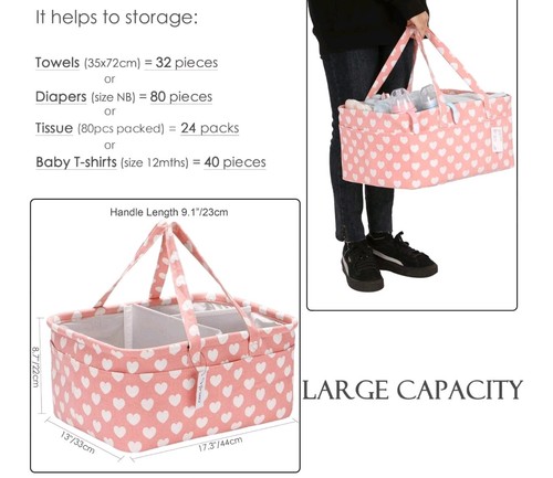 Baby diaper caddy organizer - baby,