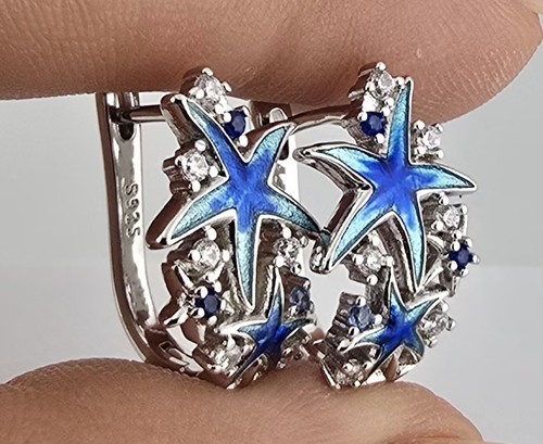 925 sterling silver blue - silver,