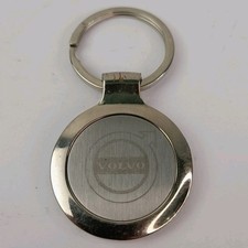 VOLVO CAR KEYCHAIN METAL  IN GOOD CONDITION SILVER KEY RING