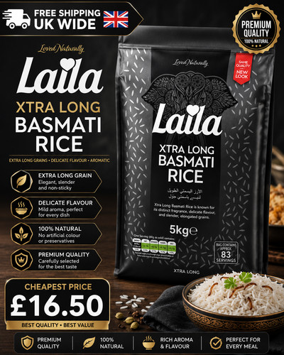 Laila extra long basmati rice - extra,