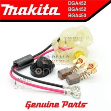 Genuine Makita BGA450 BGA452 DGA452 Brush Holder + Caps & CB430 Carbon Brushes