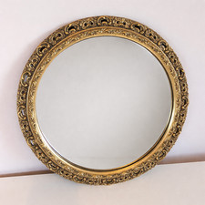 Vintage Ornate Mirror Round