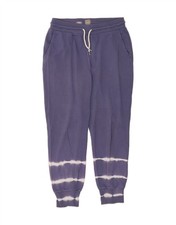 GAP Womens Tracksuit Trousers Joggers UK 14 Medium Blue Tie Dye Cotton KL15