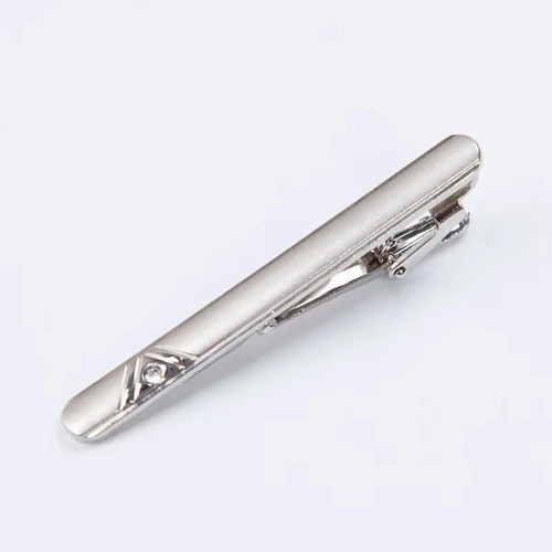 Men metal silver color tie - men,