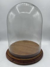 Large Empty Glass Dome & Stand