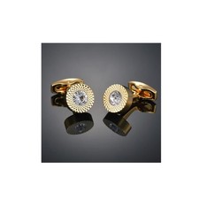 Premium Gold Cufflinks Round