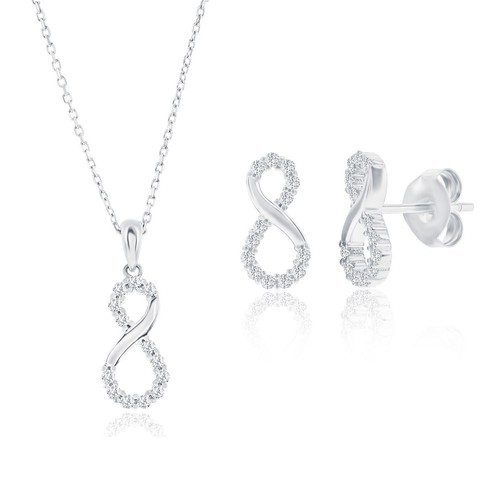 Sterling silver sparkling - silver,