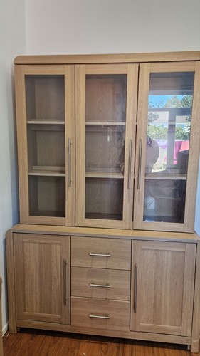 Pine glass display - glass, cabinet