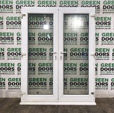 USED UPVC FRENCH DOORS PLASTIC