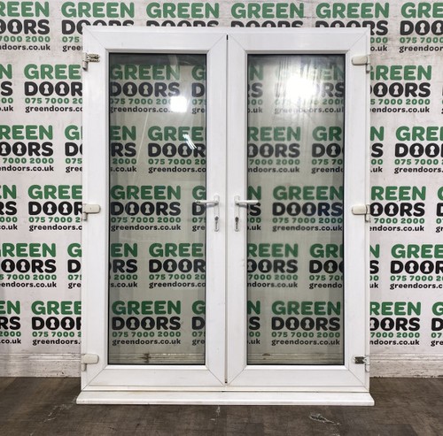Used upvc french doors plastic - used,