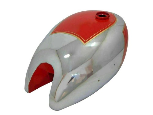 Fuel petrol gas tank chrome - petrol, &