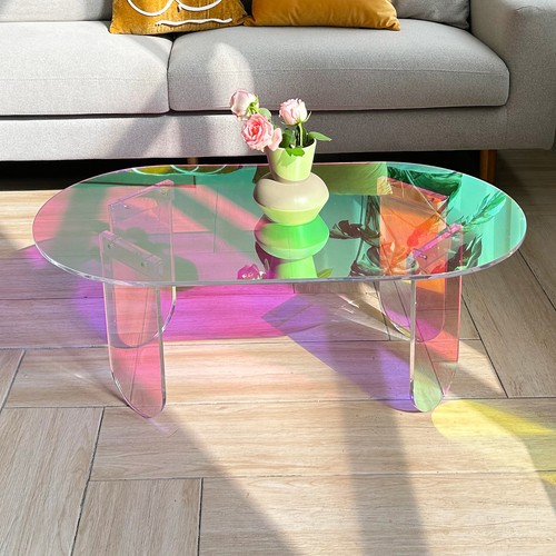 Clear acrylic coffee table - clear,