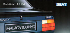 Seat Malaga Touring Saloon 1988-1989 UK Market Small Format Foldout Brochure