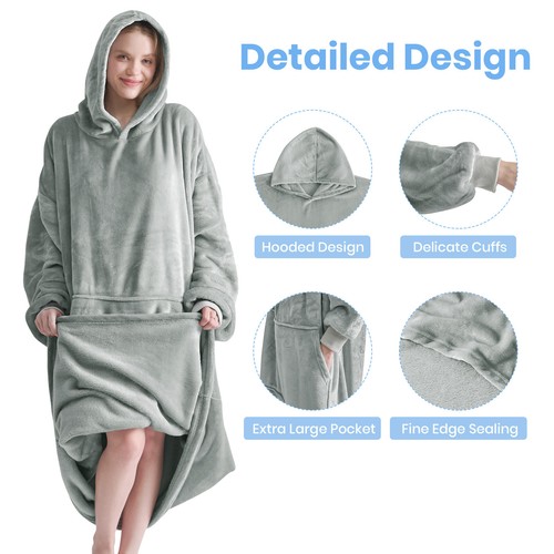 Oversized blanket hoodie - blanket,