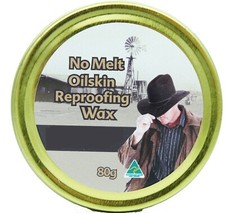 Australian No Melt Wax Cotton Dressing for waterproofing wax jackets 80g