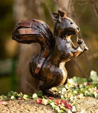 Metal Squirrel Garden Ornament