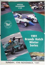 BRANDS HATCH 17 Nov 1991 Winter Series Car Races Official Programme