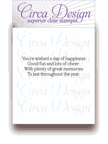 Clear unmounted birthday - clear,