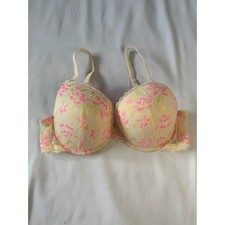M&S Cream/Pink/Yellow Bra