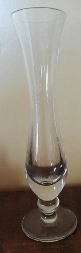 Vintage art glass bud vase - glass,