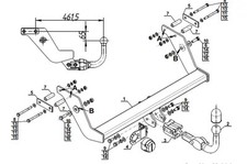 Swan Neck Tow Bar For Vauxhall