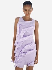 ZARA Lilac Ruffled Sleeveless